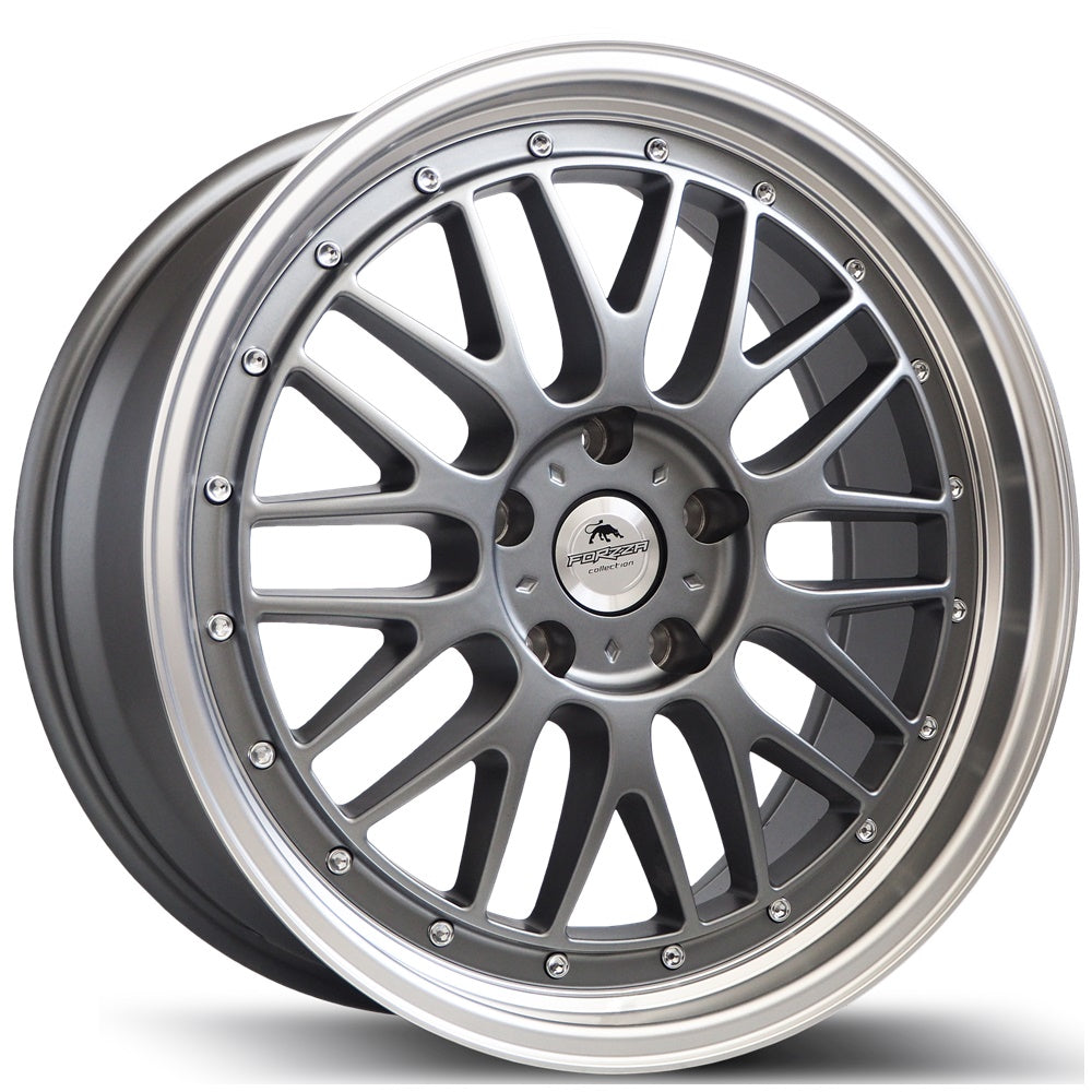 FORZZA BRAVE 19" - GUN HALF MATT LIP MACHINED - 5X112