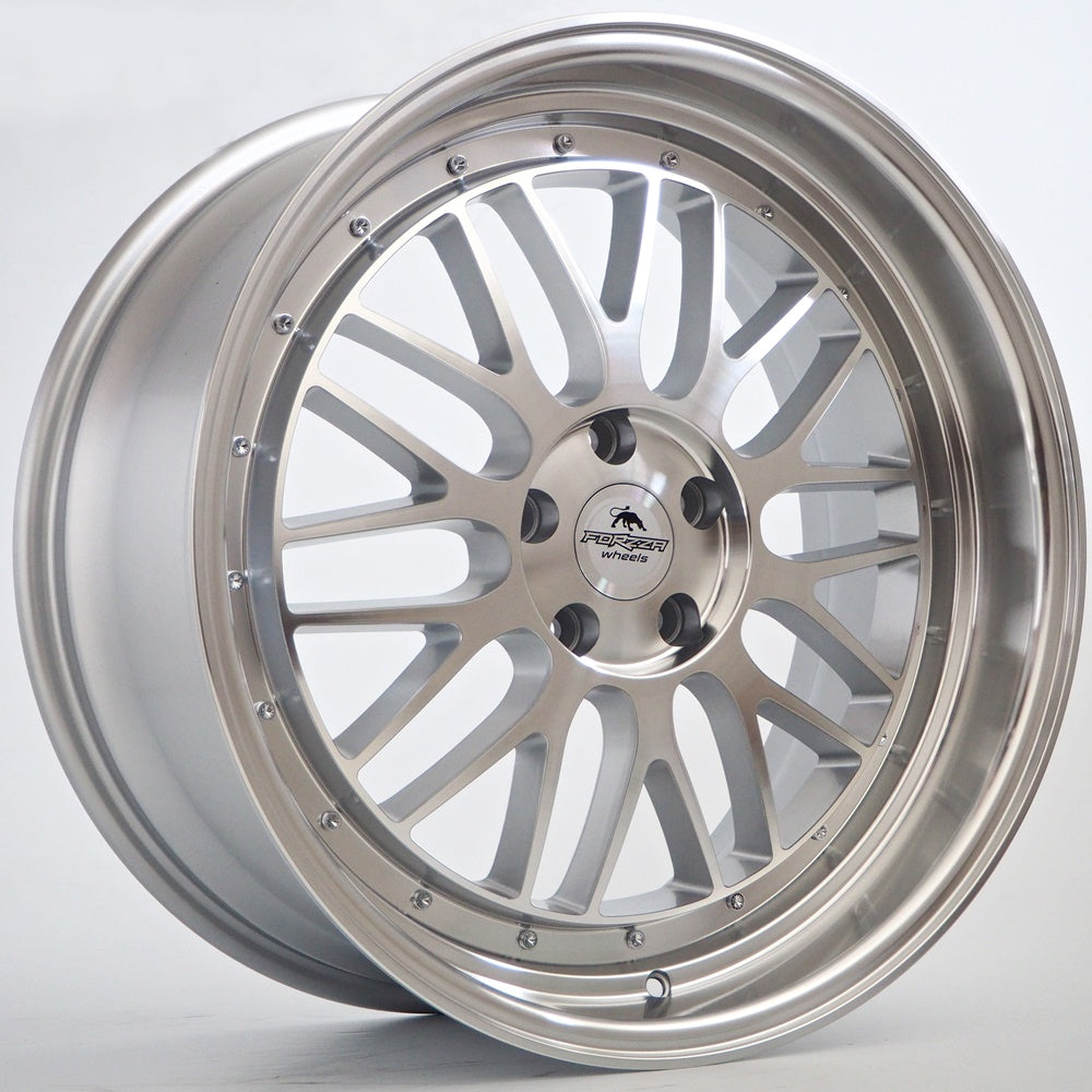 FORZZA SPOT 20" - SILVER FACE MACHINED - 5X112