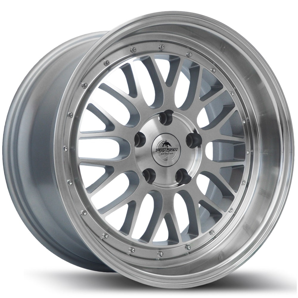 FORZZA SPOT 18" - SILVER FACE MACHINED - 5X112