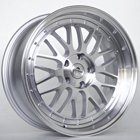 FORZZA SPOT 19" - SILVER FACE MACHINED - 5X120
